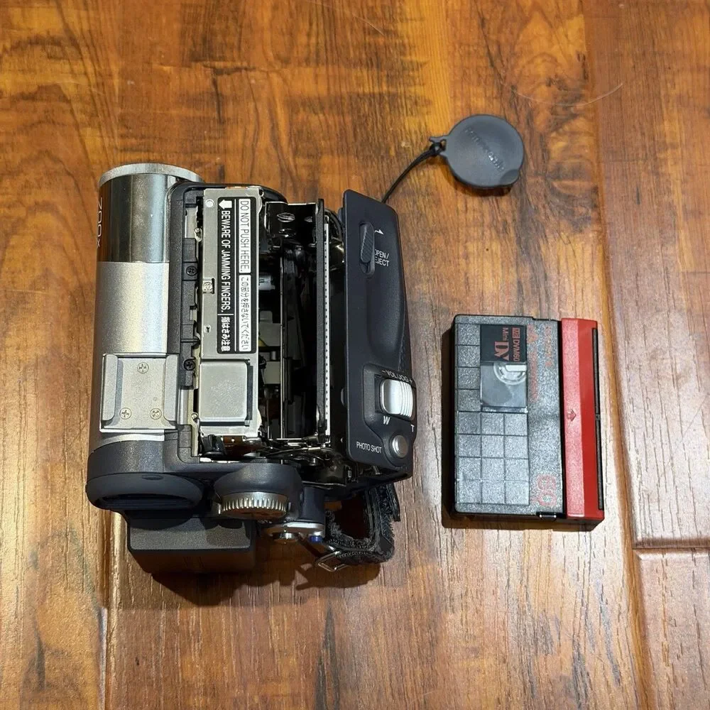 Panasonic PV-GS55 Compact Camcorder Palmcorder with Microphone & Charger - Works